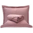 Kit Cobre Leito Colcha Anabela Queen Dupla Face Texturizado Percal 300 Fios 3 Peças - Roxo Malva Kit Cobre Leito Colcha Anabela Queen Dupla Face Texturizado Percal 300 Fios 3 Peças - Roxo Malva