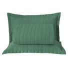 Kit Cobre Leito Colcha Bellini King Dupla Face Percal 300 Fios Textura Matelassê 3 Peças - Verde Kit Cobre Leito Colcha Bellini King Dupla Face Percal 300 Fios Textura Matelassê 3 Peças - Verde