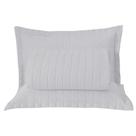 Kit Cobre Leito Colcha Bellini Queen Dupla Face Percal 300 Fios Textura Matelassê 3 Peças - Branco Kit Cobre Leito Colcha Bellini Queen Dupla Face Percal 300 Fios Textura Matelassê 3 Peças - Branco