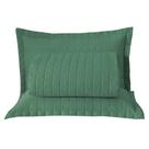 Kit Cobre Leito Colcha Bellini Queen Dupla Face Percal 300 Fios Textura Matelassê 3 Peças - Verde Kit Cobre Leito Colcha Bellini Queen Dupla Face Percal 300 Fios Textura Matelassê 3 Peças - Verde
