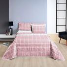 Kit Cobre Leito Colcha Brooklyn Casal Quadriculado Micropercal 200 Fios 3 Peças - Rosa Kit Cobre Leito Colcha Brooklyn Casal Quadriculado Micropercal 200 Fios 3 Peças - Rosa