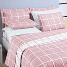 Kit Cobre Leito Colcha Brooklyn King Quadriculado Micropercal 200 Fios 3 Peças - Rosa Kit Cobre Leito Colcha Brooklyn King Quadriculado Micropercal 200 Fios 3 Peças - Rosa