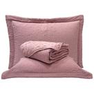 Kit Cobre Leito Colcha Casa Scarpa Anabela Queen Dupla Face Texturizado Percal 300 Fios 3 Peças - Roxo Malva Kit Cobre Leito Colcha Casa Scarpa Anabela Queen Dupla Face Texturizado Percal 300 Fios 3 Peças - Roxo Malva
