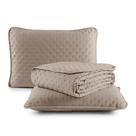 Kit Cobre Leito Colcha Casal 3 Peças Matelado Dots Dupla Face 300 Fios Com Porta Travesseiro Kit Cobre Leito Colcha Casal 3 Peças Matelado Dots Dupla Face 300 Fios Com Porta Travesseiro