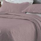 Kit Cobre-Leito Colcha Casal 3pçs 2,20m x 2,40m Dupla Face Cor:Violeta