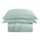 Kit Cobre Leito Colcha Charlote Casal 3 Peças Dupla Face Liso Classic - Verde - 100% Poliéster