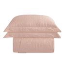 Kit Cobre Leito Colcha Charlote Solteiro 2 Peças Dupla Face Liso Classic - Rose - 100% Poliéster