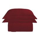 Kit Cobre Leito Colcha Charlote Solteiro 2 Peças Dupla Face Liso Classic - Vermelho - 100% Poliéster
