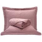 Kit Cobre Leito Colcha Craft Queen 3 Peças Percal - Malva