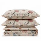 Kit Cobre Leito Colcha Magnus King 3 Peças Dupla Face Estampado Floral - Rosa - 100% Poliéster
