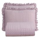 Kit Cobre Leito Colcha Maison King c/ Babado Percal 300 Fios 3 Peças - Roxo Malva Kit Cobre Leito Colcha Maison King c/ Babado Percal 300 Fios 3 Peças - Roxo Malva