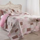 Kit Cobre Leito Colcha Mix Queen Estampado 3 Peças - Mara