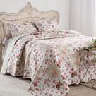 Kit Cobre Leito Colcha Mix Queen Estampado Dupla Face Floral 3 Peças - Isabela Kit Cobre Leito Colcha Mix Queen Estampado Dupla Face Floral 3 Peças - Isabela