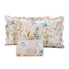 Kit Cobre Leito Colcha Queen 3 Peças Boutis Estampada Dupla Face Porta Travesseiro Aba Americana Kit Cobre Leito Colcha Queen 3 Peças Boutis Estampada Dupla Face Porta Travesseiro Aba Americana