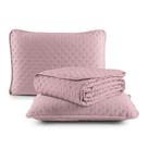 Kit Cobre Leito Colcha Queen 3 Peças Matelado Dots Dupla Face 300 Fios Com Porta Travesseiro