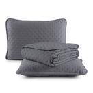 Kit Cobre Leito Colcha Queen 3 Peças Matelado Dots Dupla Face 300 Fios Com Porta Travesseiro