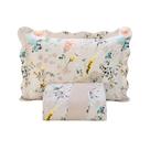 Kit Cobre Leito Colcha Solteiro 2 Peças Boutis Estampada Dupla Face Porta Travesseiro Aba Americana