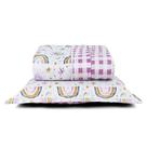 Kit Cobre Leito Colcha Solteiro Infantil Lutti Dupla Face 200 Fios 2 Peças Arco Íris Rainbow Rosa Kit Cobre Leito Colcha Solteiro Infantil Lutti Dupla Face 200 Fios 2 Peças Arco Íris Rainbow Rosa