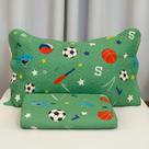Kit Cobre leito Colcha Solteiro menino menina 2 Peças Infantil Estampado cama rosa azul verde