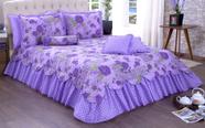 Kit Cobre Leito Com Babado Casal Queen Belize 6 Peças. 2,5m x 2,4m