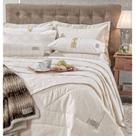 Kit Cobre Leito Elizabeth 200 Fios Branco Casal Queen 3 Peças - Bordados Ricardo
