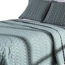 Kit Cobre Leito Heitor Liso Matelado Bordado Colcha 400 Fios Kit Cobre Leito Heitor Liso Matelado Bordado Colcha 400 Fios