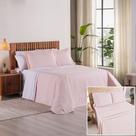 Kit Cobre Leito + Jogo de Cama Premier Casal 7 Peças Hipercal 200 Fios 80% Algodão, 20% Poliéster - Rosa Kit Cobre Leito + Jogo de Cama Premier Casal 7 Peças Hipercal 200 Fios 80% Algodão, 20% Poliéster - Rosa