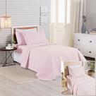 Kit Cobre Leito + Jogo de Cama Premier Solteiro 5 Peças Hipercal 200 Fios 80% Algodão, 20% Poliéster - Rosa Kit Cobre Leito + Jogo de Cama Premier Solteiro 5 Peças Hipercal 200 Fios 80% Algodão, 20% Poliéster - Rosa