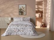 Kit cobre leito king dupla face estampado sofisticata premiu