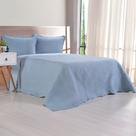 Kit Cobre Leito King Ultra Lisse Lisa New 250x270cm Bruma Azul