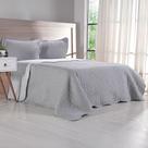 Kit Cobre Leito King Ultra Lisse Lisa New 250x270cm Cinza Urbano