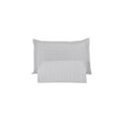 Kit Cobre Leito Matelado Copacabana 2 Peças Solteiro 100% Poliéster Percal 300 Fios Cor:branco