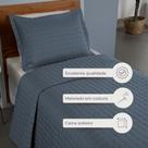 Kit Cobre Leito Matelado Copacabana 2 Peças Solteiro 100 Poliéster Percal 300 Fios