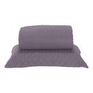 Kit Cobre Leito Milão Solteiro 2 Peças 100% Poliéster - Lavanda / Branco