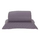 Kit Cobre Leito Milão Solteiro 2 Peças 100% Poliéster - Lavanda / Branco