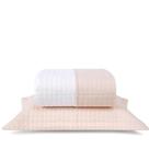 Kit Cobre Leito Plaza Casal 03 Peças Dupla Face Pastilha Lavive - Lavanda/Rose -