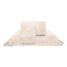 Kit Cobre Leito Queen Cristal c/ Renda Roma 100% Algodão 300 Fios Buettner - Marfim