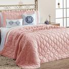 Kit Cobre Leito Queen Marrocos Rosé Casaborda 7 peças