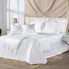 Kit Cobre Leito Queen Perola com Almofadas e Xale 10 Peças - Branco