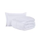 Kit Cobre Leito Ravena To Decorando Solteiro 2 Peças Micropercal 200 Fios Toque Acetinado 100% Poliéster - Branco