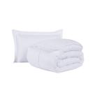 Kit Cobre Leito Ravena To Decorando Solteiro 2 Peças Micropercal 200 Fios Toque Acetinado 100% Poliéster - Branco
