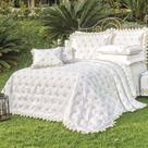 Kit Cobre Leito Sensualle Casal King 5 Peças Percal 400 Fios 100% Algodão - Branco