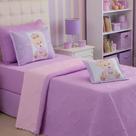 Kit Cobre Leito Solteiro Colcha Infantil Menina 3 Peças