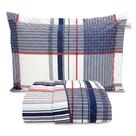 Kit Cobre Leito Solteiro Estampado Listrado Matelado Algodão 2 Peças