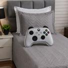 Kit Cobre Leito Solteiro Game Almofada Controle 3 Peças Infantil Juvenil Quarto Geek Kit Cobre Leito Solteiro Game Almofada Controle 3 Peças Infantil Juvenil Quarto Geek