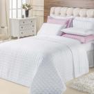 Kit Cobre Leito Top Line Casal Queen 3 Peças 100% Poliéster - Branco