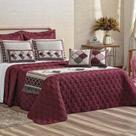 Kit Cobre leito Turin Casal King 5 Peças 100% Poliéster - Vinho Kit Cobre leito Turin Casal King 5 Peças 100% Poliéster - Vinho