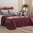 Kit Cobre Leito Turin Casal Queen 5 Peças 100% Poliéster - Vinho Kit Cobre Leito Turin Casal Queen 5 Peças 100% Poliéster - Vinho
