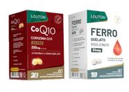 Kit CoenzimaQ10 Ferro Quelato Bisglicinato 60 cápsulas Lauton Kit CoenzimaQ10 Ferro Quelato Bisglicinato 60 cápsulas Lauton