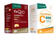 Kit CoenzimaQ10 Vitamina C com ZInco 60 cápsulas Lauton